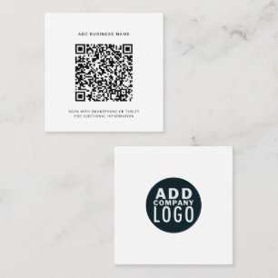 Skapa din egen Anpassningsbar QR-kodmodern Fyrkantigt Visitkort
