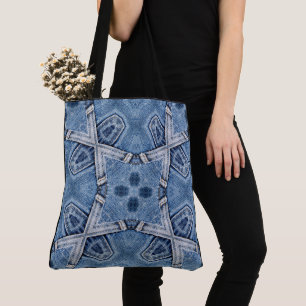 Skapa din egen Anpassningsbar Retro Denim X Strap Tygkasse