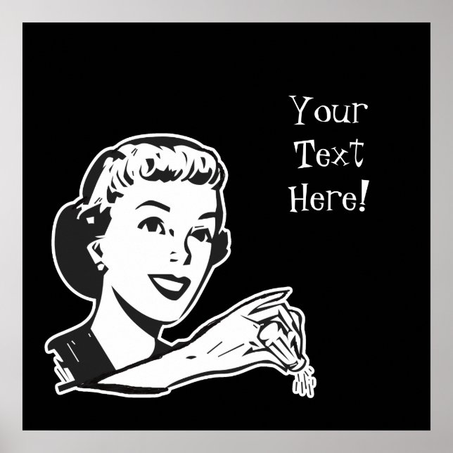 Skapa din egen Anpassningsbar Retro Salty Dam Poster (Framsidan)