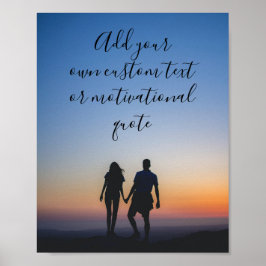 Skapa din egen Anpassningsbar Romantik-offert Post Poster
