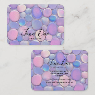 Skapa din egen Anpassningsbar Rosa Opal Stones Mön Visitkort