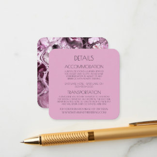 Skapa din egen Anpassningsbar Rosa Stone Struktur Tilläggskort
