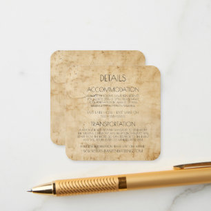 Skapa din egen Anpassningsbar Sepia-Åldras Papper Tilläggskort