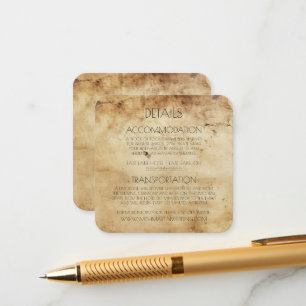 Skapa din egen Anpassningsbar Sepia Gamla Papper Tilläggskort