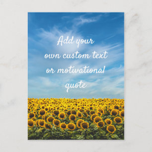Skapa din egen Anpassningsbar - Solblommor Vykort