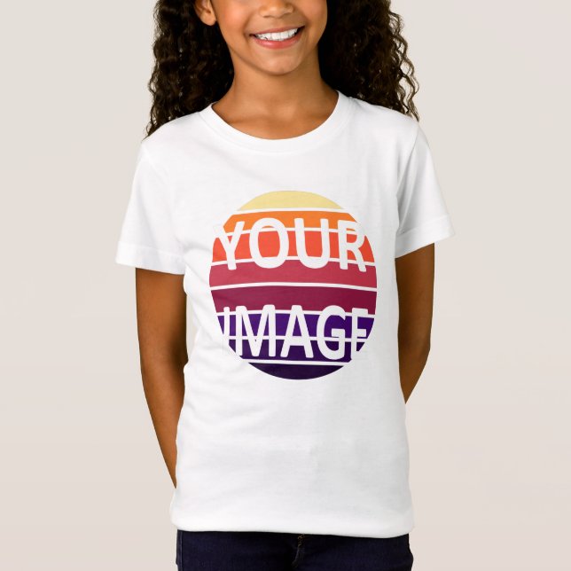 Skapa din egen Anpassningsbar vit T-Shirt (Framsida)