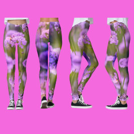 Skapa din egen Anpassningsbar Yoga Wildblomma på Leggings