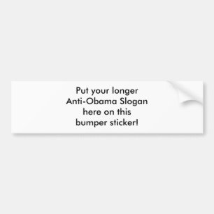 Skapa din egen Anti-Obama dekal! Lång Bildekal