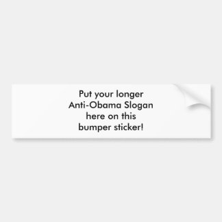 Skapa din egen Anti-Obama dekal! Lång Bildekal