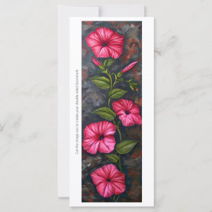Skapa din egen antika rosa hibiskusbokmärke