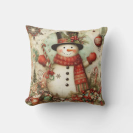 Skapa din egen årshelg Snögubbe Kudde