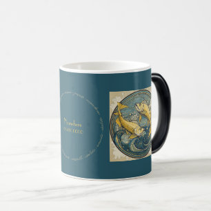 Skapa din egen Art nouveau Pisces Zodiac Magisk Mugg
