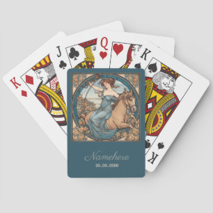 Skapa din egen Art nouveau Sagittarius Zodiac Casinokort