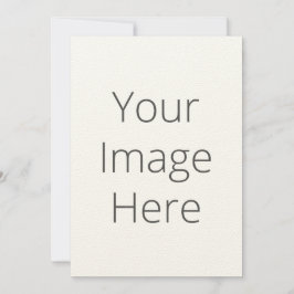 Skapa din egen Artisan Felt Ecru 5"x7"-inbjudan Inbjudningar