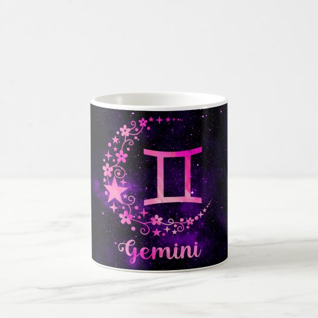 Skapa din egen astrologi Zodiak Tvillingarna Magisk Mugg (Center)