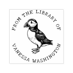 Skapa din egen atlantiska puffin från Bibliotek Självfärgande Stämpel