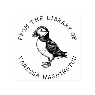 Skapa din egen atlantiska puffin från Bibliotek Stämpel