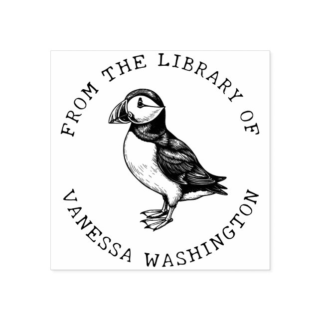 Skapa din egen atlantiska puffin från Bibliotek Stämpel (Tryck)