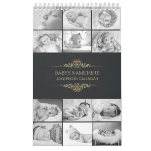 Skapa din egen B&W Baby-foton 2025-kalender Kalender