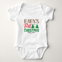 Skapa din egen Baby första jul T Shirt