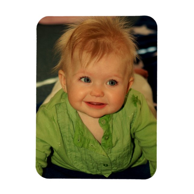 Skapa din egen Baby-fotonätsnyckel Magnet (Vertikal)