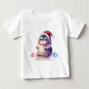 Skapa din egen Baby Penguin Bird Santa T Shirt