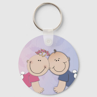 Skapa din egen babyduschdesign nyckelring