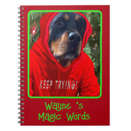 Skapa din egen bärbara Magic Rottweiler Anteckningsbok