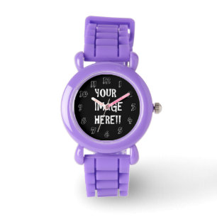 Skapa din egen Barn Red Glitter Strap Watch Armbandsur