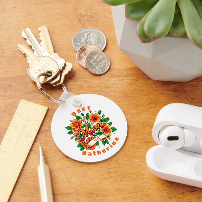 Skapa din egen bästa Mamma någonsin Nyckelring (Skrivbord)