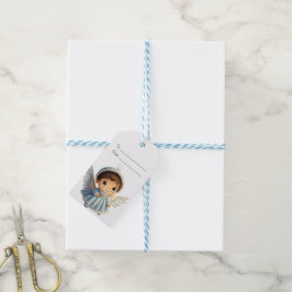 Skapa Din Egen Bebis Flickängel Jul Presentetikett