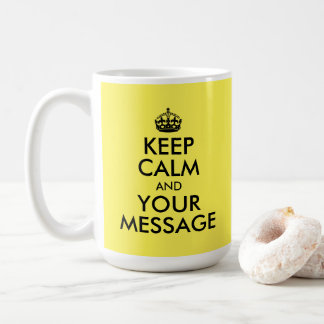 Skapa din egen Behålla-Lugn och ditt meddelande Kaffemugg