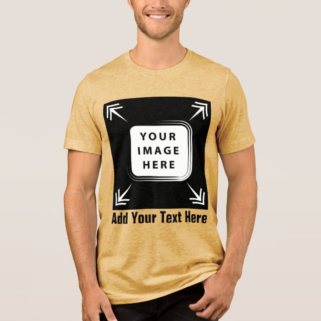 Skapa din egen Bella+Canvas Tri-blend T-Shirt (Framsida)