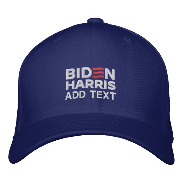 Skapa din egen biden Harris 2024 Broderad Keps (Framsida)