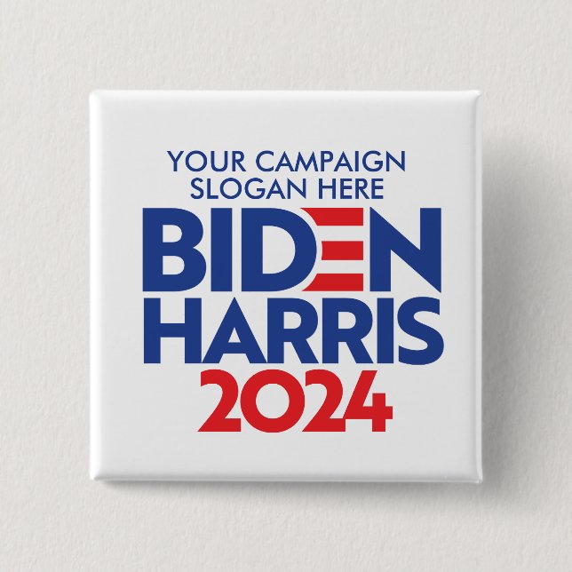 Skapa din egen biden Harris 2024 Kampanj Slogan Knapp (Framsida)