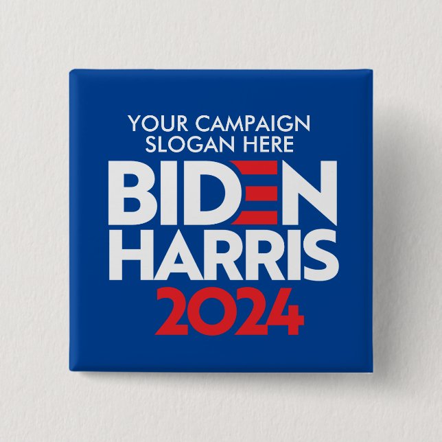 Skapa din egen biden Harris 2024 Kampanj Slogan Knapp (Framsida)
