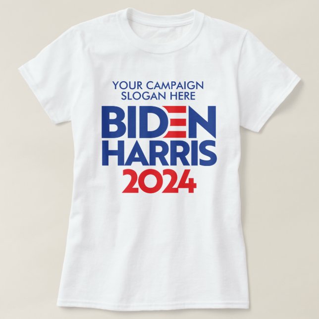 Skapa din egen biden Harris 2024 Kampanj Slogan T Shirt (Design framsida)