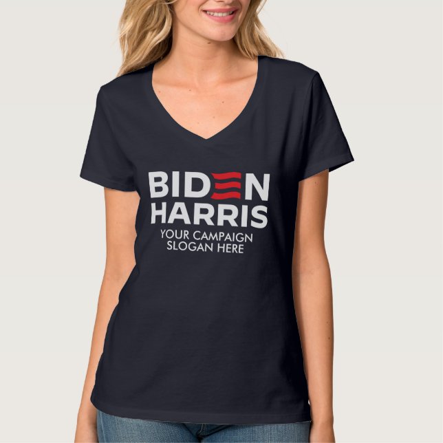 Skapa din egen biden Harris 2024 T Shirt (Framsida)