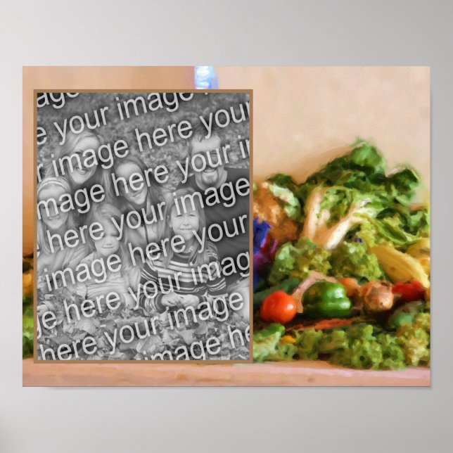 Skapa din egen bild av Land Fair Vegetables Art Poster (Framsidan)