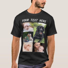 Skapa din egen bild Collage Photo Family T Shirt