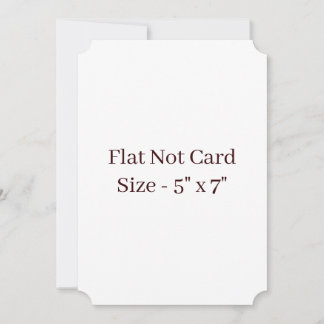 Skapa din egen biljett 5" x 7" platt kort