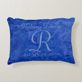 Skapa din egen blåa prydnadskudde