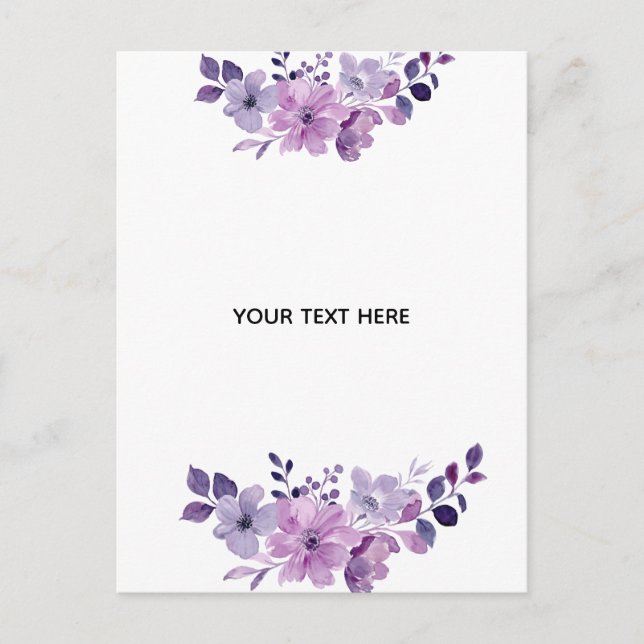 Skapa Din Egen Blomma Helg Vykort (Framsida)