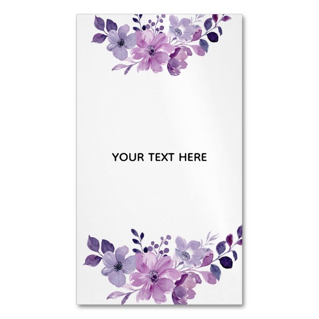 Skapa Din Egen Blomma Magnetiska Visitkort (Framsida vertikal)