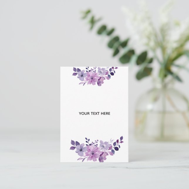Skapa Din Egen Blomma Visitkort (Stående Fram)