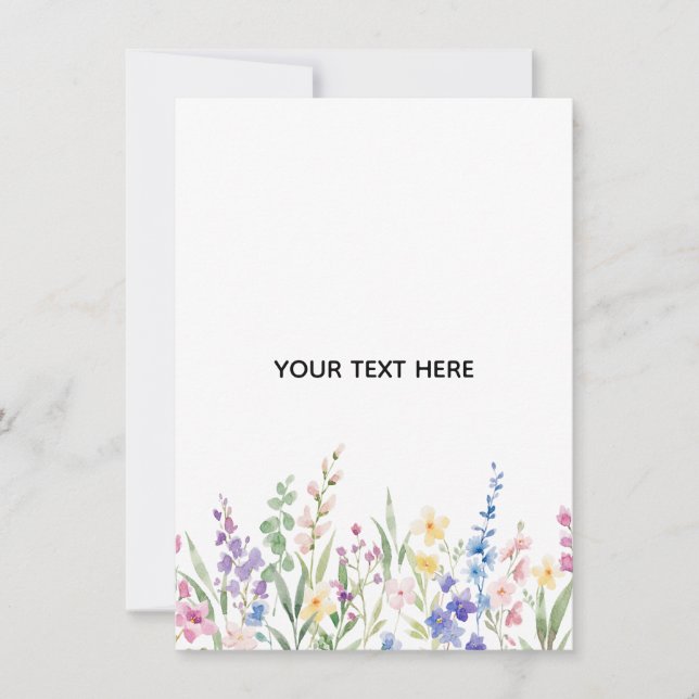Skapa Din Egen Blommig  Inbjudningar (Framsida)