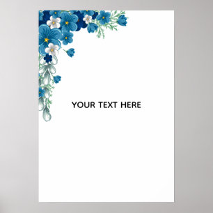 Skapa Din Egen Blommig Konst Poster
