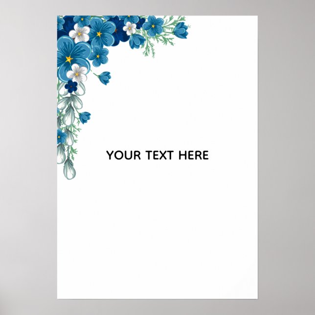 Skapa Din Egen Blommig Konst Poster (Framsidan)