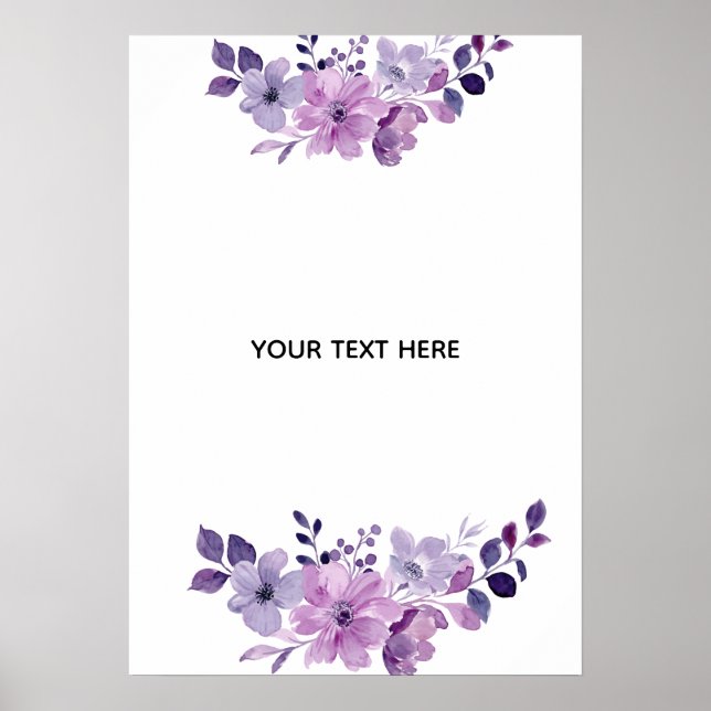 Skapa Din Egen Blommig Konst Poster (Framsidan)