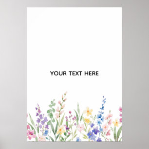 Skapa Din Egen Blommig Poster